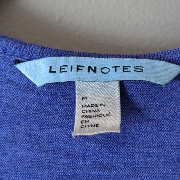 Anthropologie Blue and Cream Patterned Tank Top - Picture 3 of 8